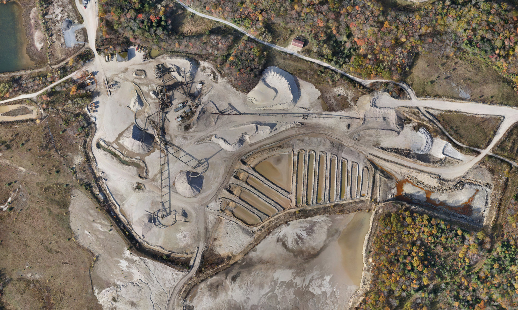Aerial Quarry Image Captured by XRay UAV