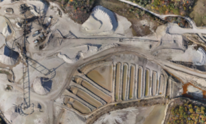 Aerial Quarry Image Captured by XRay UAV